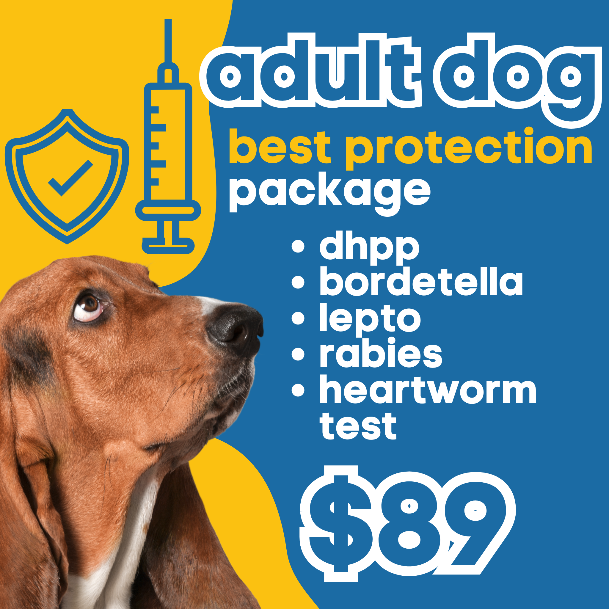 Adult Dog Best Protection Annual Package pop up pet vax